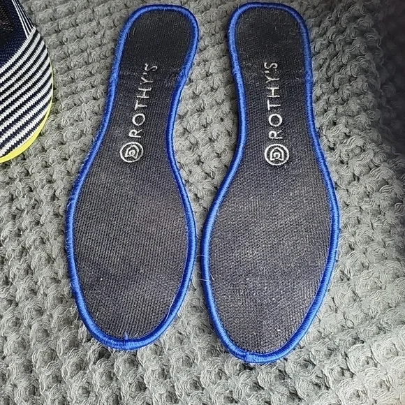 Rothy's Women's Blue and White Striped mixed striped ballet flat - Picture 6 of 8